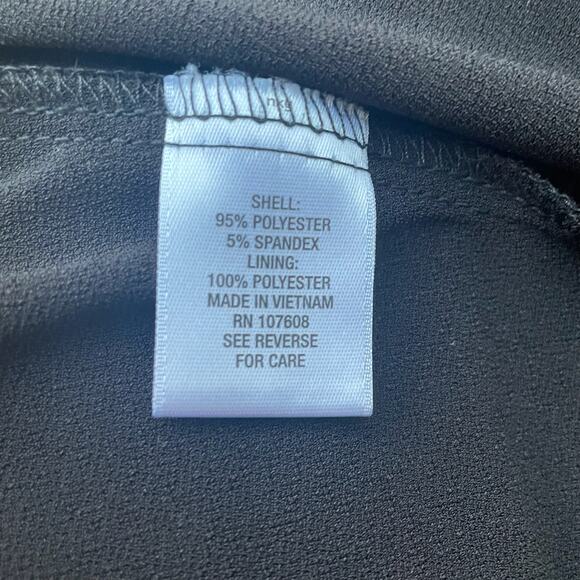 Ashley Graham Black Dress Criss Cross Neckline Sz 12 Bell Sleeve Boho Flowy - Picture 6 of 8